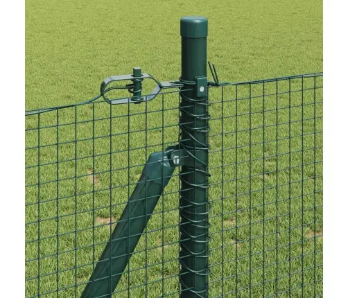 Tērauda Žogu Stabu Komplekts 2 Komplektā Zaļš Vidaxl