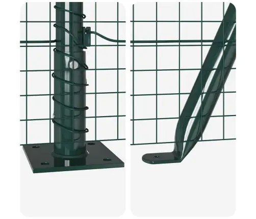 Tvora Su Stulpais Žalia 0.5 X 25 M Plienas