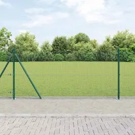 Žogs Ar Stabiem. Zaļa 0.8 X 25 M Tērauds Vidaxl