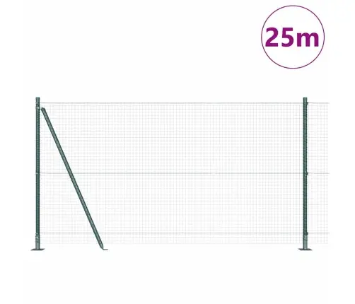 Tvora Su Stulpais Žalia 1.2 X 25 M Plienas
