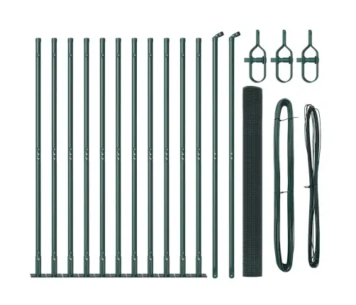 Aiapost Roheline 25 X 1,4 M (12 X 12 Mm Võrku) Terased Ja Pvc