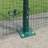 Metināta Stieple Ar 13 Flangētām Kolonnām Zaļš 1.5X25 M Tērauds Vidaxl
