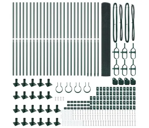 Tvora Su Stulpais Žalia 1.2 X 50 M Plienas