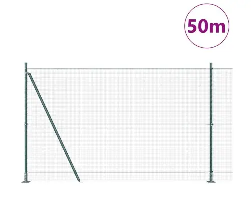 Tvora Su Stulpais Žalia 1.4 X 50 M Plienas