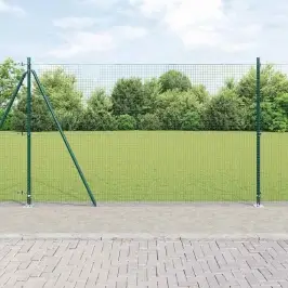 Žogs Ar Stabiem. Zaļa 1.4 X 50 M Tērauds Vidaxl