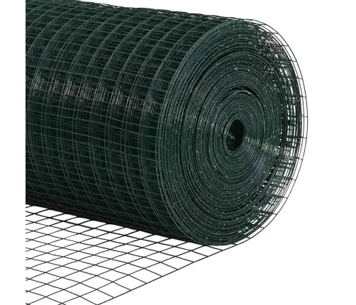 Aiapost Roheline 50 X 1,5 M (12 X 12 Mm Võrk) Terased Ja Pvc