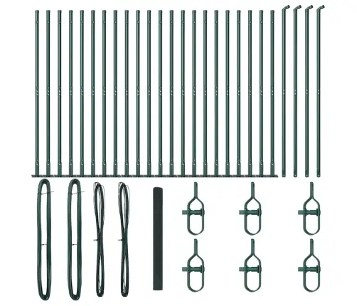 Aiapost Roheline 50 X 1,5 M (12 X 12 Mm Võrk) Terased Ja Pvc