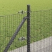 Tvora Su Stulpais Pilka 0.6 X 25 M Plienas