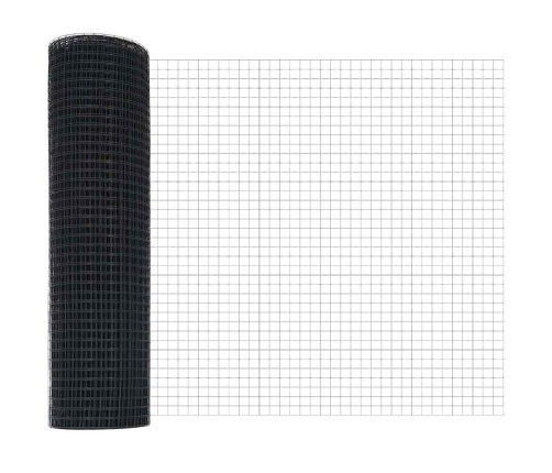 Tvora Su Stulpais Pilka 0.6 X 25 M Plienas