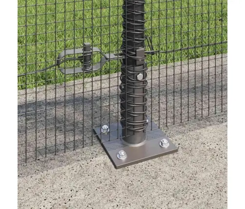 Tvora Su Stulpais Pilka 0.8 X 25 M Plienas