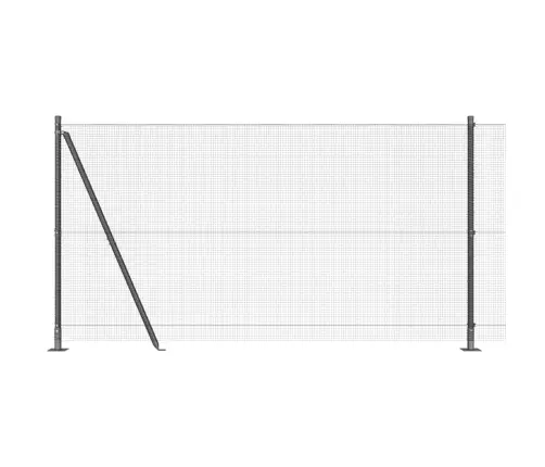 Sagatavots Vadu Žogs Ar 13 Flanged Stabiem Pelēks 1.2X25 M Tērauda Vidaxl