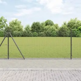 Žogs Ar Stabiem. Pelēka 1 X 50 M Tērauds Vidaxl
