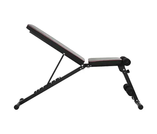 Regulējamais Svara Sols Salokāms 230 Kg Melns Tērauds Vidaxl