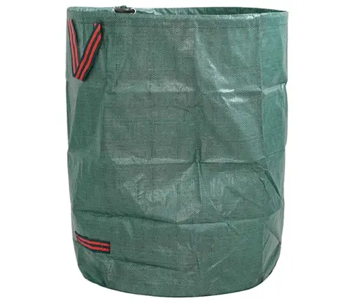 Dārza Atkritumu Maisi Ar Rokturiem 4 Gabali Salokāmi Apaļi Zaļi 300 L Vidaxl
