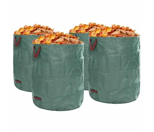 Sodo Atliekų Maišai 4 Pcs Žalia 79 X 79 X 99,5 Cm