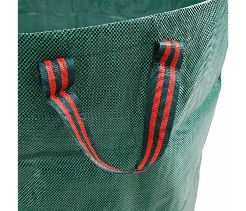 Dārza Atkritumu Maisi Ar Rokturiem 12 Gab. Salokāmi Apaļi Zaļi 120 L Vidaxl