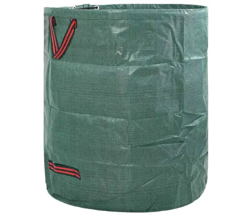 Dārza Atkritumu Maisi Ar Rokturiem 12 Gab. Salokāmi Apaļi Zaļi 120 L Vidaxl