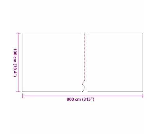 Tehisrohi Must 8 X 1 M Polüpropüleen