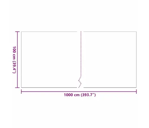 Mākslīgā Zāle Melna 10 X 1 M Polipropilēns Vidaxl