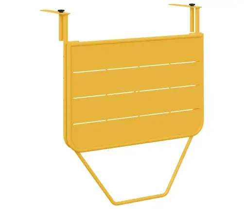 Rippuv Rõdulau Sinepikollane 60 X 39 X 65 Cm Teras