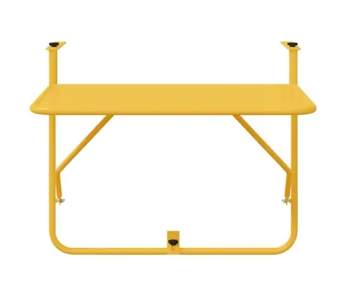 Rippuv Rõdulau Sinepikollane 60 X 39 X 65 Cm Teras