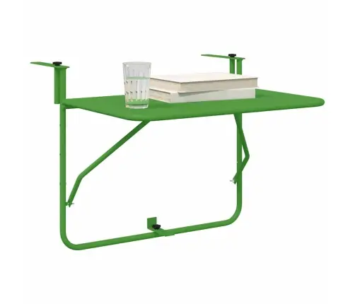 Kabantis Balkono Stalas Žalia 60 X 39 X 65 Cm Plienas