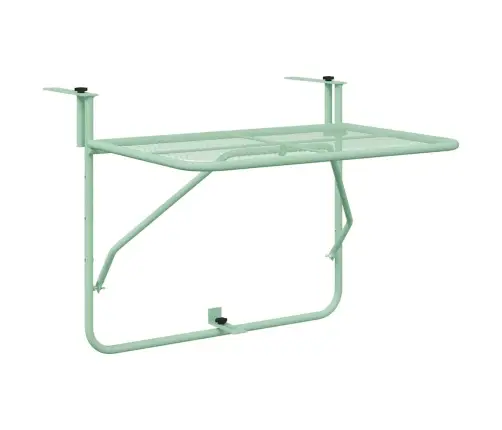 Kabantis Balkono Stalas Mėtų Žalia 60 X 39 X 65 Cm Plienas