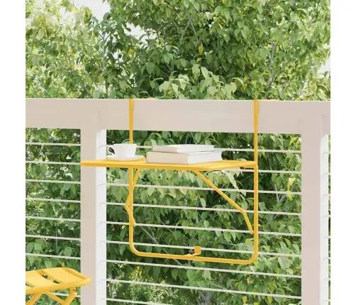Kabantis Balkono Stalas Garstyčių 60 X 39 X 65 Cm Plienas