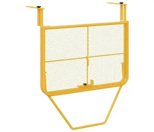 Salokāmais Pakārtais Balkona Galds Sinepju Krāsā - 60X40 Cm, Tērauds Vidaxl