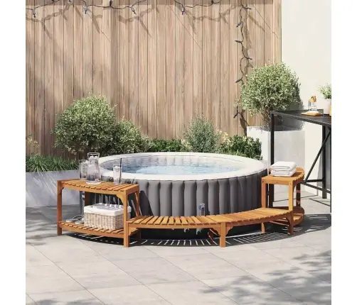 Karštos Vonios Aplinka Pusapvalė Ruda 272 X 120 X 55,5 Cm