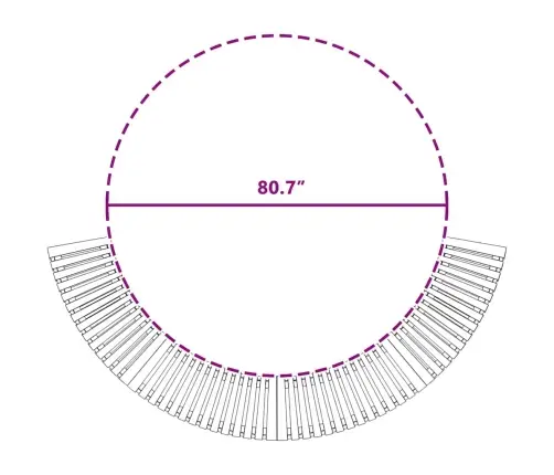 Karštos Vonios Aplinka Pusapvalė Ruda 272 X 120 X 55,5 Cm