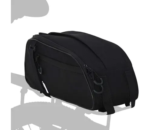 Velosipēdu Soma Pannier Rāmim 8 L Melna 38X16X16 Cm Vidaxl