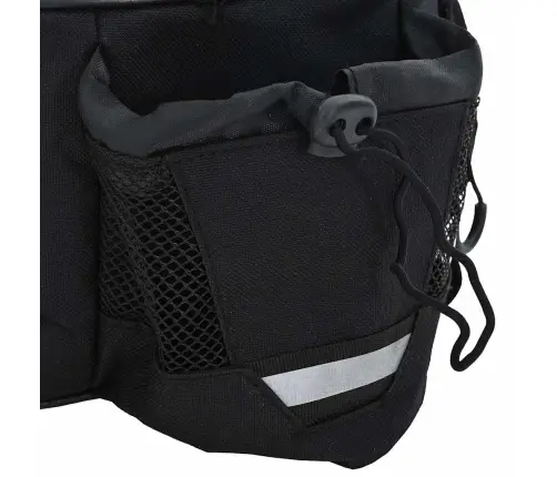 Velosipēdu Soma Pannier Statīvam 12 L Melna 38X21X16 Cm Vidaxl