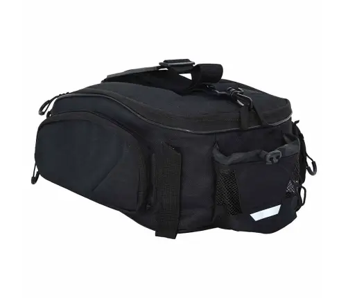 Velosipēdu Soma Pannier Statīvam 12 L Melna 38X21X16 Cm Vidaxl