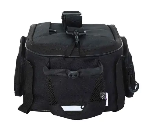 Velosipēdu Soma Pannier Statīvam 12 L Melna 38X21X16 Cm Vidaxl