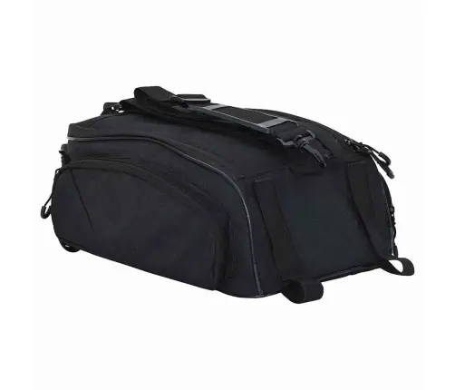Velosipēdu Soma Pannier Statīvam 12 L Melna 38X21X16 Cm Vidaxl