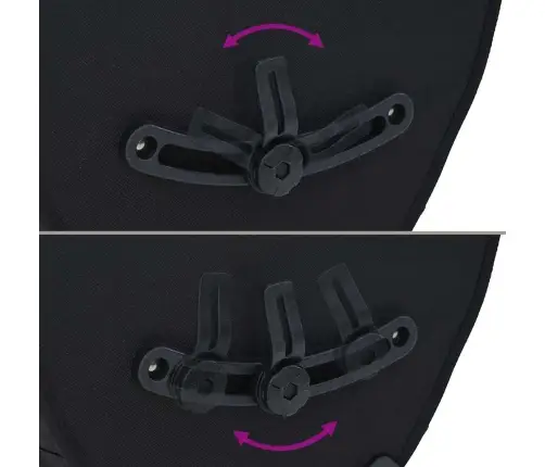 Velosipēda Soma Pārvadāšanas Ratiņiem 25 L Melna 32.5X17X57 Cm Vidaxl