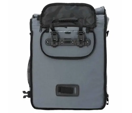 Velosipēda Soma Pannier Rack 25 L Pelēka 33X16X48 Cm Vidaxl