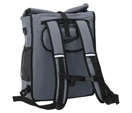 Velosipēda Soma Pannier Rack 25 L Pelēka 33X16X48 Cm Vidaxl