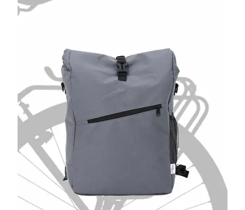 Velosipēda Soma Pannier Rack 25 L Pelēka 33X16X48 Cm Vidaxl