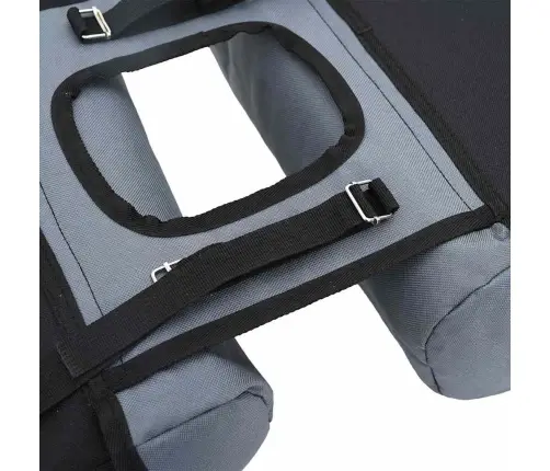 Velosipēda Pannier Soma Divām Somām 35L Pelēka Vidaxl