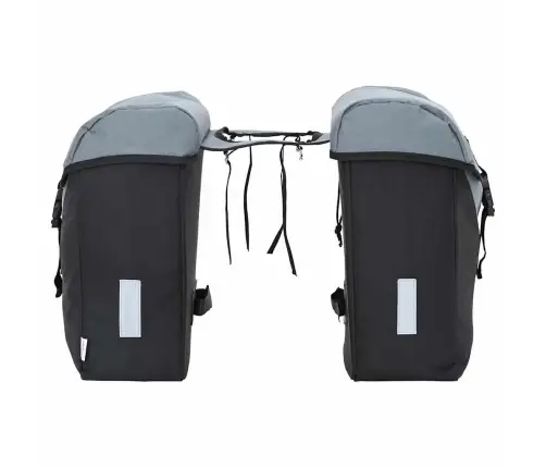 Velosipēda Pannier Soma Divām Somām 35L Pelēka Vidaxl