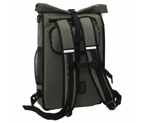Velosipēda Soma Pārvadāšanas Statīvam 20L Olīvu Zaļa 31X13X58 Cm Vidaxl