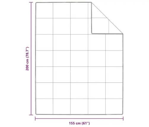 Ziemas Gultas Sega Balta 155 X 200 Cm 105Gsm Persiku Poliesters Vidaxl