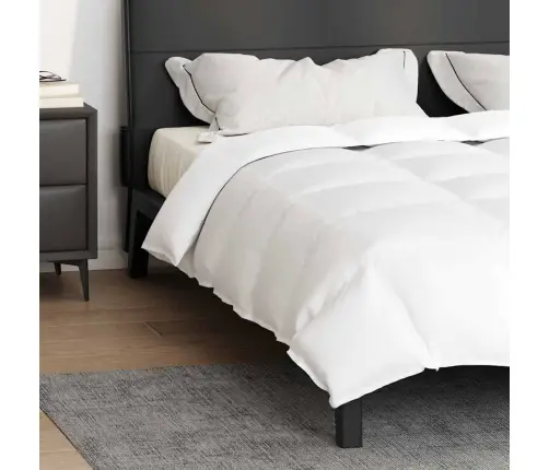 Segas Un Segas Balta 240 X 200 Cm Dūnas Vidaxl