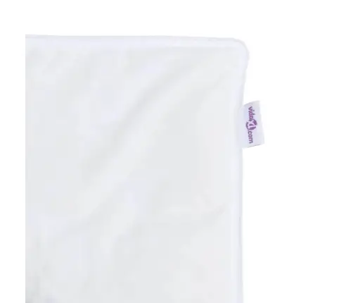 Segas Un Segas Balta 200 X 220 Cm Dūnas Vidaxl