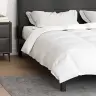 Segas Un Segas Balta 240 X 220 Cm Dūnas Vidaxl