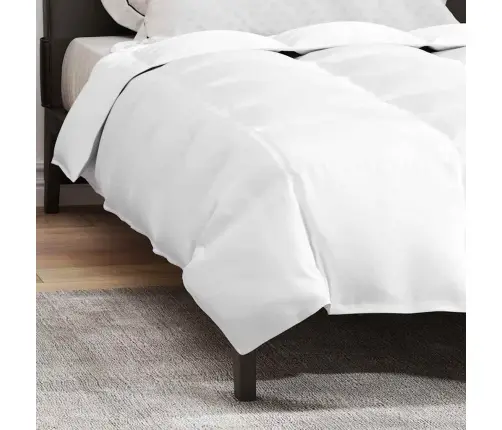 Klāja Un Segas Balta 140 X 200 Cm Dūnas Vidaxl
