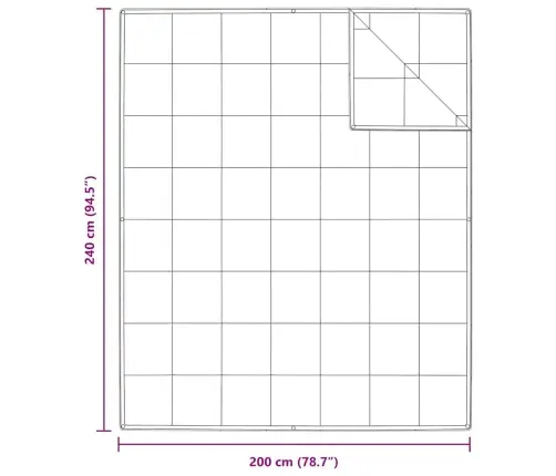 Palagi Un Gultas Segas Balta 240 X 200 Cm Dūnas Vidaxl