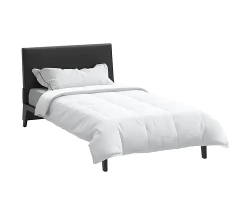 2-In-1 Ühepoolsed Tekk Valge 140 X 220 Cm Sulgedest